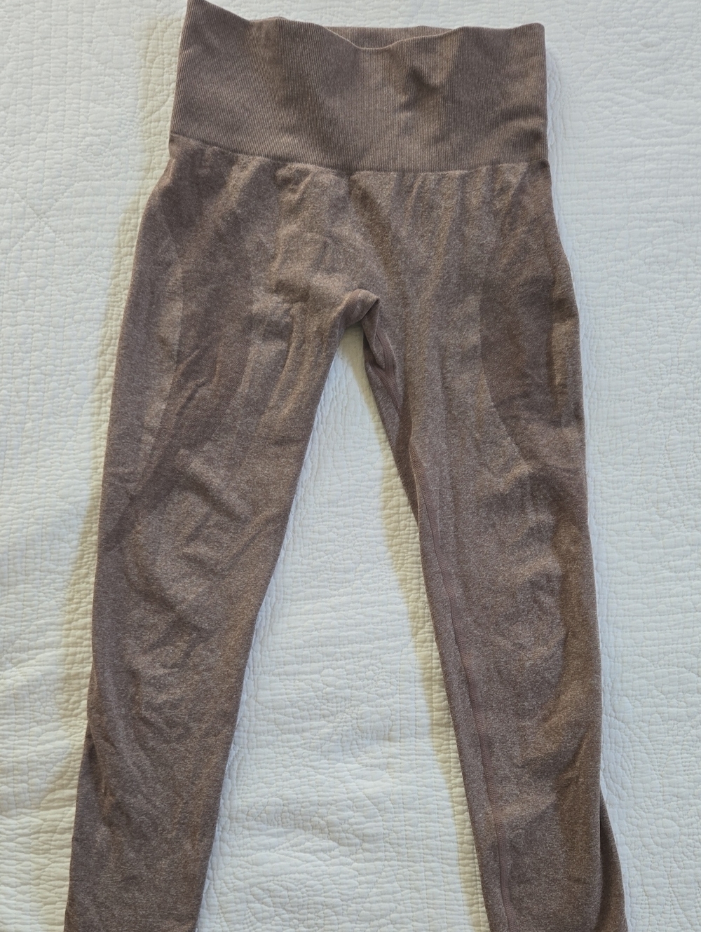 Women's High-Waist Brown Active Leggings